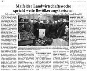 Der Presse wurde die 49. Maifelder Landwirtschaftswoche im Brohl's Hofladen vorgestellt.